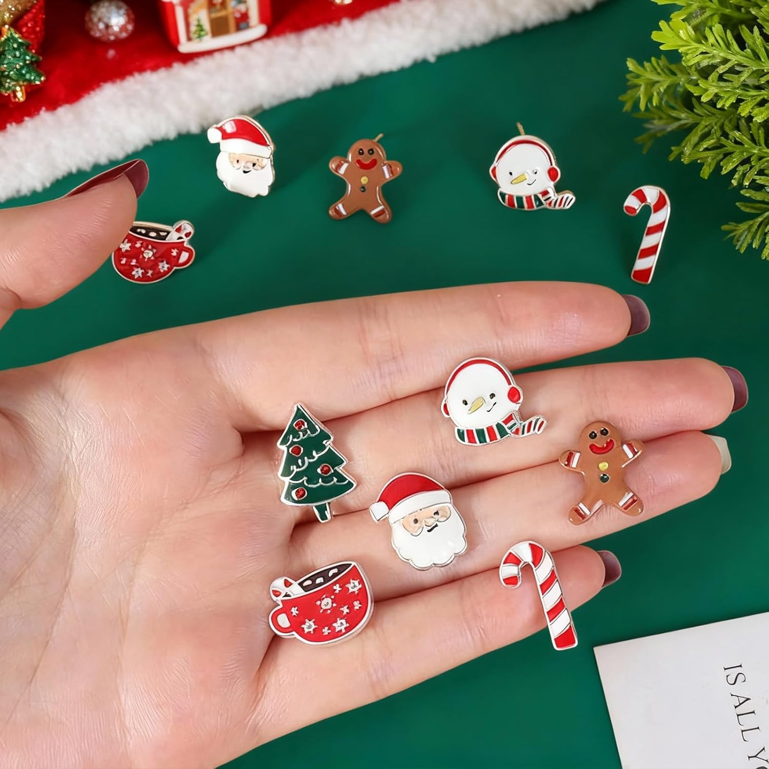 Christmas Earrings for Women Holiday Gifts JingleBall Snowflake Bow Earrings Dangle Stocking Stuffers Christmas Dresses Accessories for Women Cute Xmas Party Jewelry Gifts - Image 4