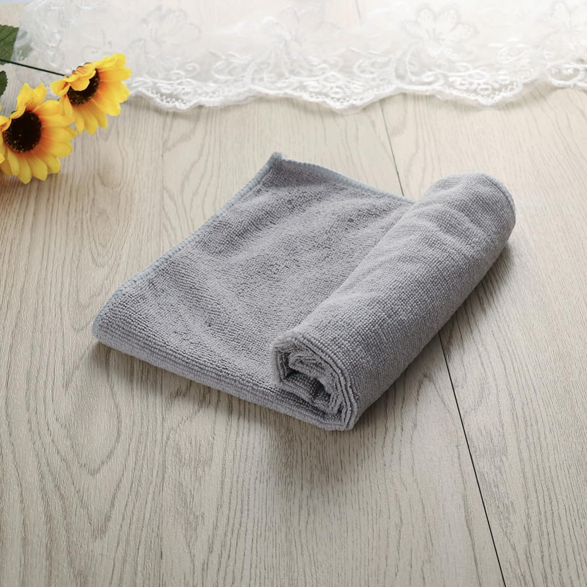 Autotrockentuch Mikrofaser 7 Stück 40x40cm Fusselfrei ohne Kratzer Sicher Empfindlichen Oberflächen Mikrofaser Autowaschhandtuch für Auto und Haushalt zum Polieren und Trocknen