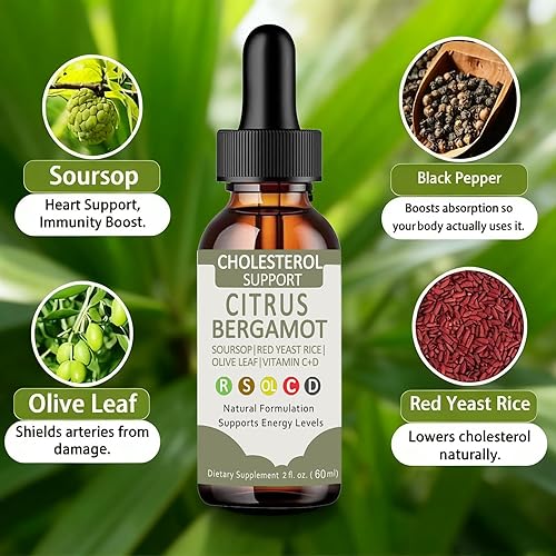 Miniatura 3 de Resona - Limpiador de arroz con levadura roja, suplemento herbario sin OMG con bergamota cítrica, hoja de olivo y pimienta negra, fórmula de