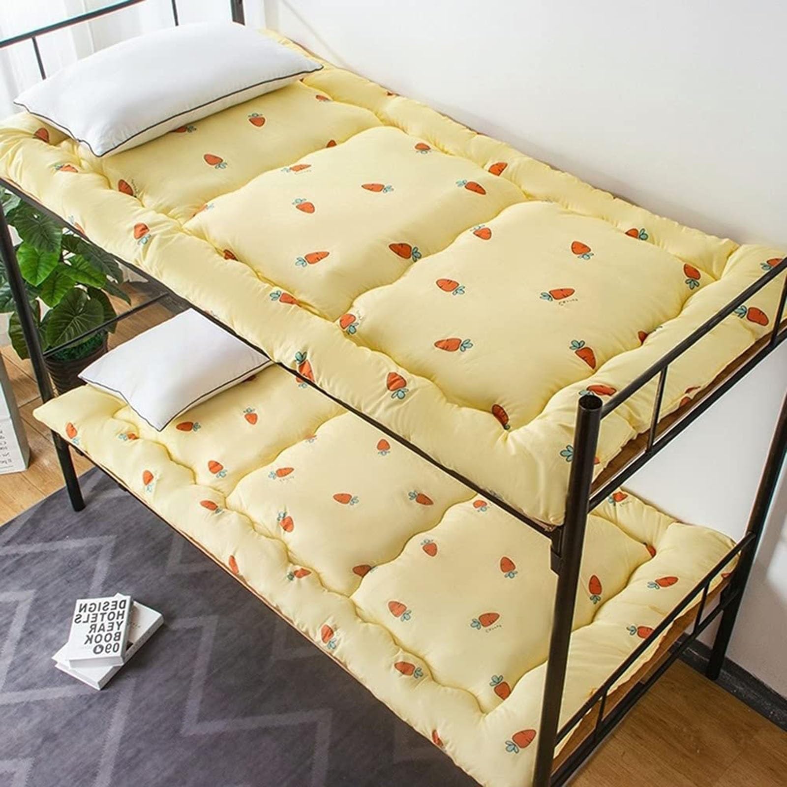 Cartoons Pattern Style Dorm Single Tatami Floor Mattress 6cm Thick Japanese Futon Floor Mattress Foldable Boys Girls Adult Student Dormitory Mattress ( Color : E , Size : 120x200 cm (47x79 inches) )