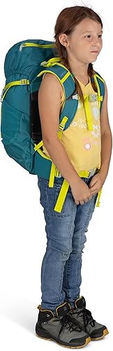 Miniatura 12 de Osprey Jet 28L Mochila de senderismo para niños, toldo verde, Dosel verde, 6L US