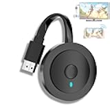 4K Wireless HDMI Display Dongle Adapter 1080P, WiFi Casting Movies, Shows Receiver for i-Phone, i-Pad, Android, Tablet, Laptop, Window to HDTV/Monitor/Projector, Compatible Miracast, Air Play, DLNA