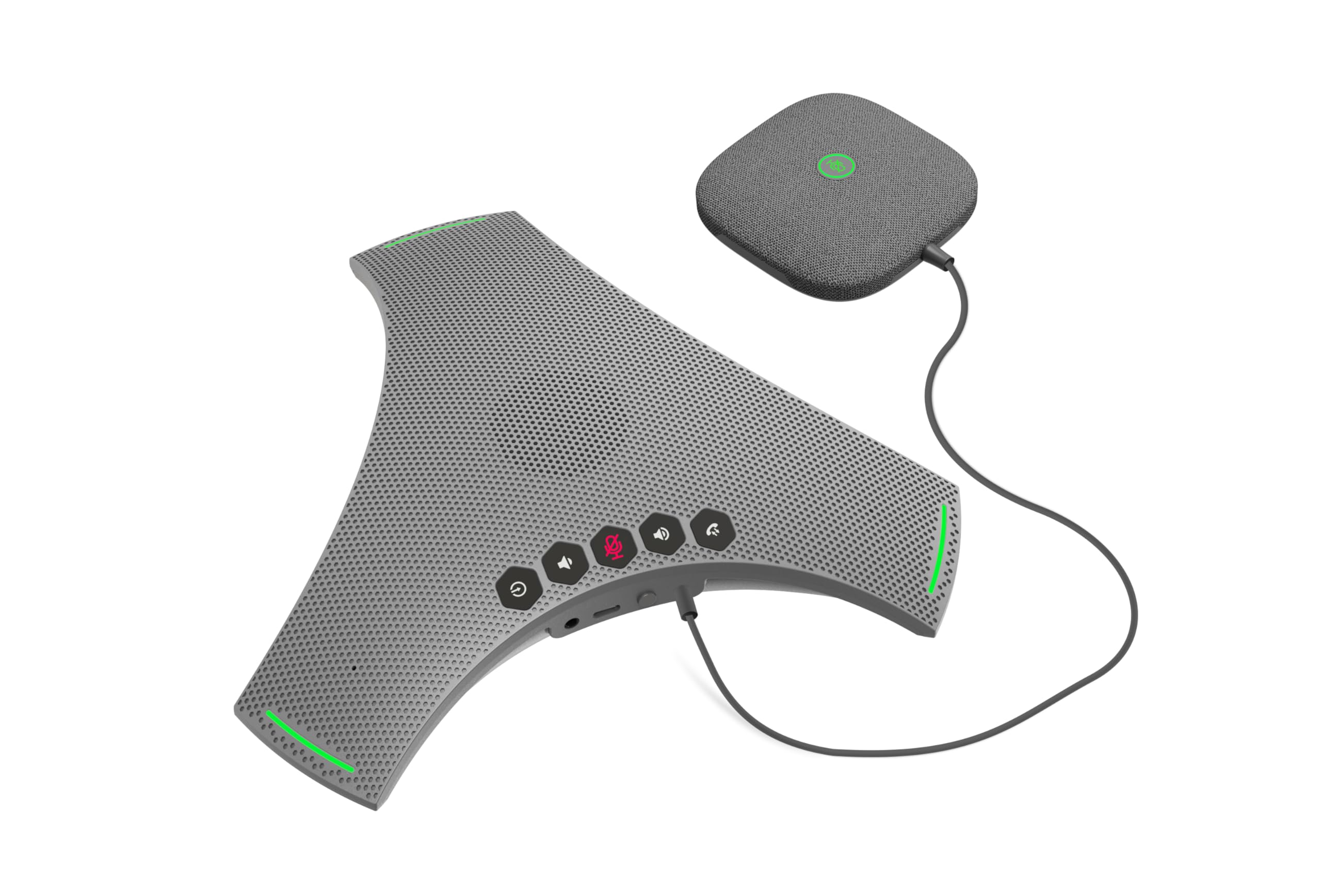 Octopus Ultra, Altoparlante e microfono per conferenze con microfono di estensione, riduzione del rumore e dell'eco, connessione Bluetooth, USB e connessione Daisy