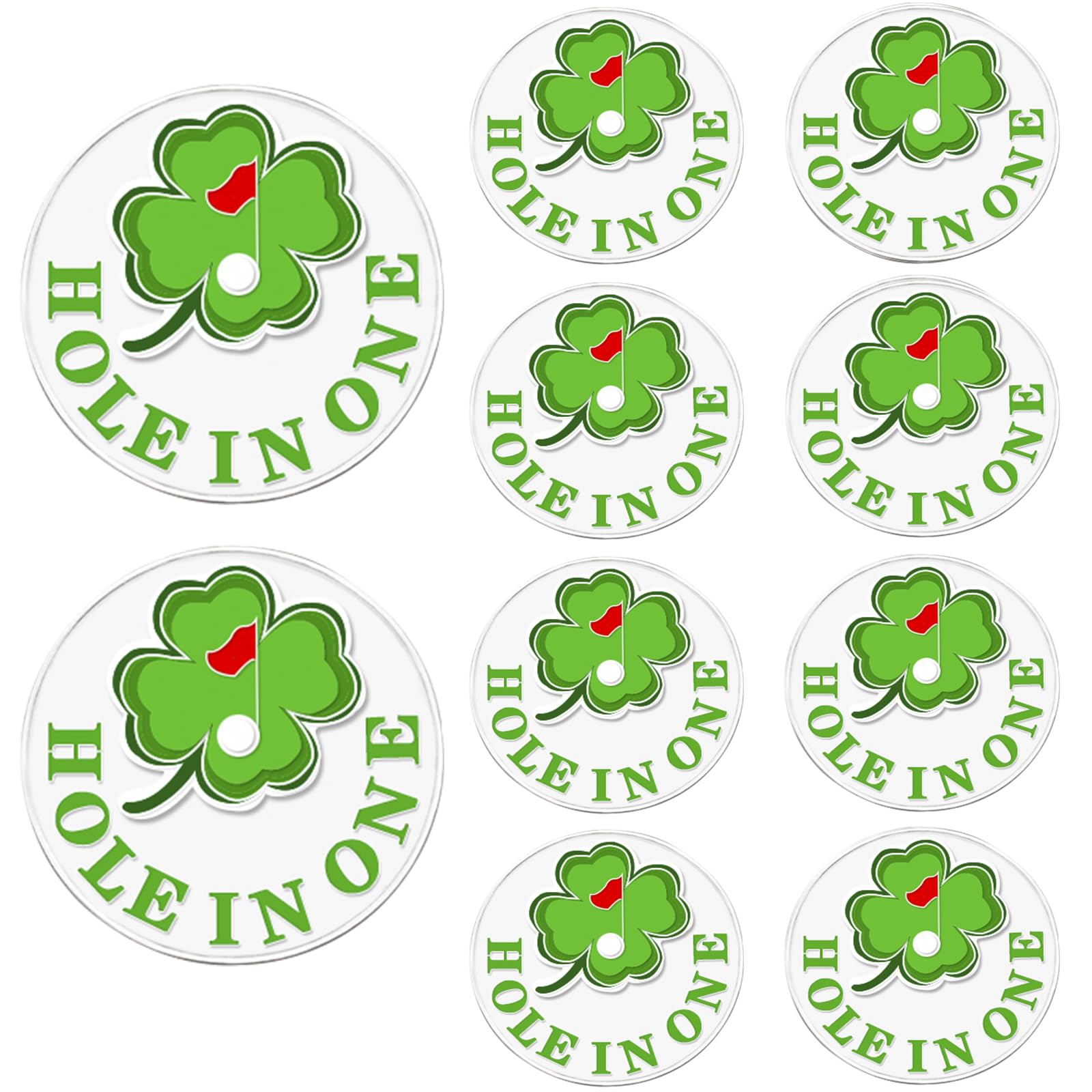 Amy Sport Golf Ball Markers Assorted Patterns Fits All Magnetic Golf Tools Value Set, Alloy Soft Enamel Technique Marker for Hat Clips Gloves Golf