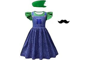 Luigi Costume Girls: Vibrant Party Game Cosplay Ensemble