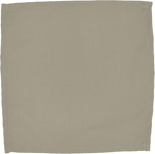 Intedge NCM2222-IVORY Napkin, Square Cloth Table Napkins, Hemmed Edge, 22" x 22"