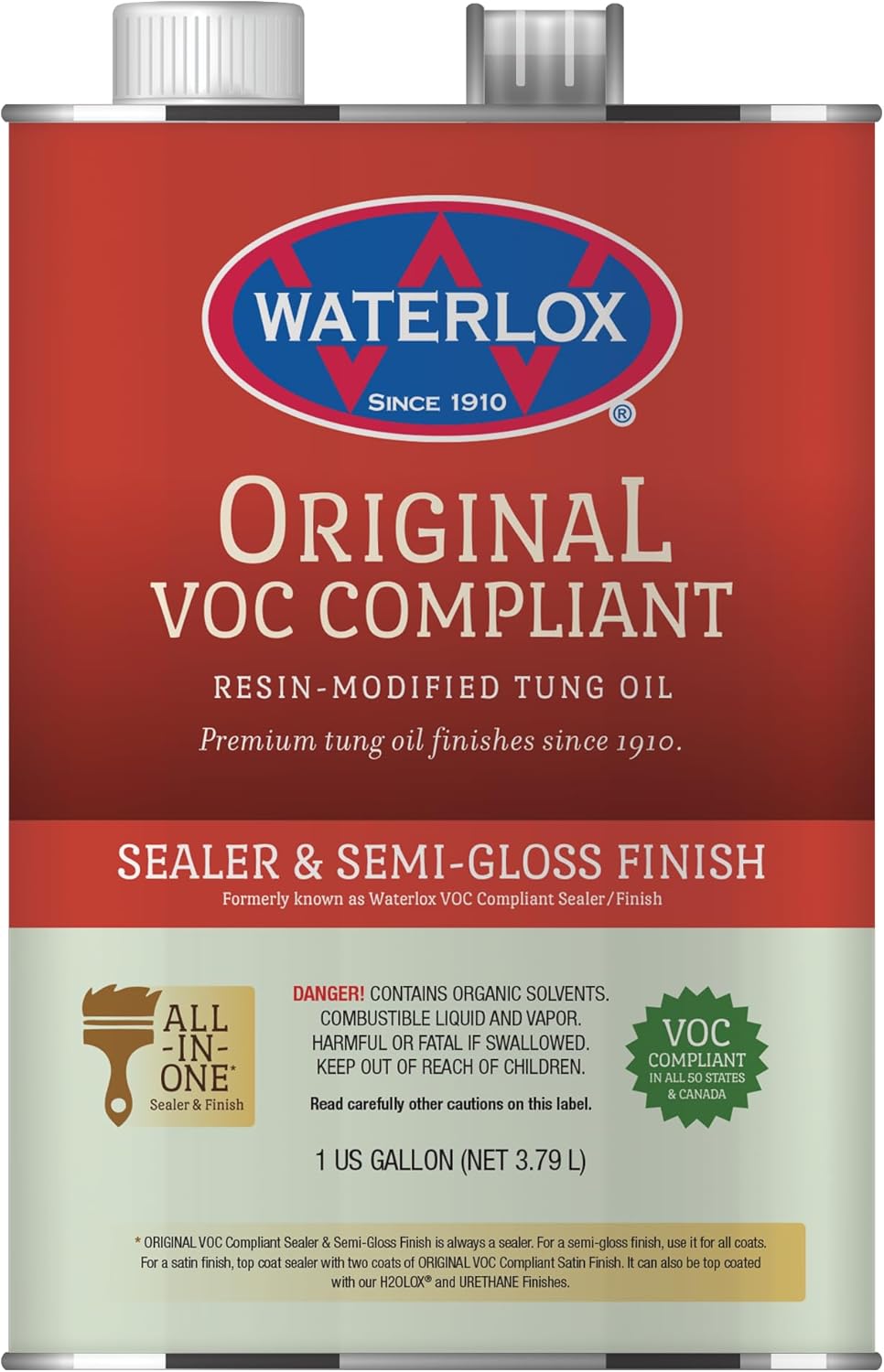 Waterlox 1239540 6038-GL sealant/Finish, Clear, Gallon
