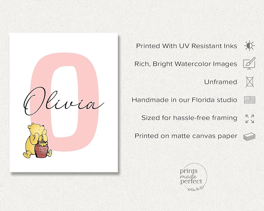 Amazon.com: Personalized Winnie Nursery Name Print Set, Classic A.A. Milne Wall Art, Custom Baby Name Wall Decor, Pooh Bear Boy Girl Toddler Room Artwork, Prints Made Perfect, Unframed (11x14, Set Of 3) : amazon-com-personalized-winnie-nursery-name-print-set-classic-a-a-milne-wall-art-custom-baby-name-wall-decor-pooh-bear-boy-girl-toddler-room-artwork-prints-made-perfect-unframed-11x14-set-of-3