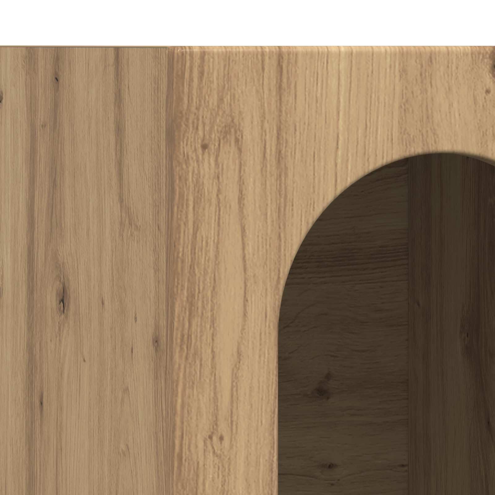 Générique Nowoczesny bufet do przechowywania 100 cm drewno inżynieryjne, meble do salonu z półkami, minimalistyczny prostokątny design
