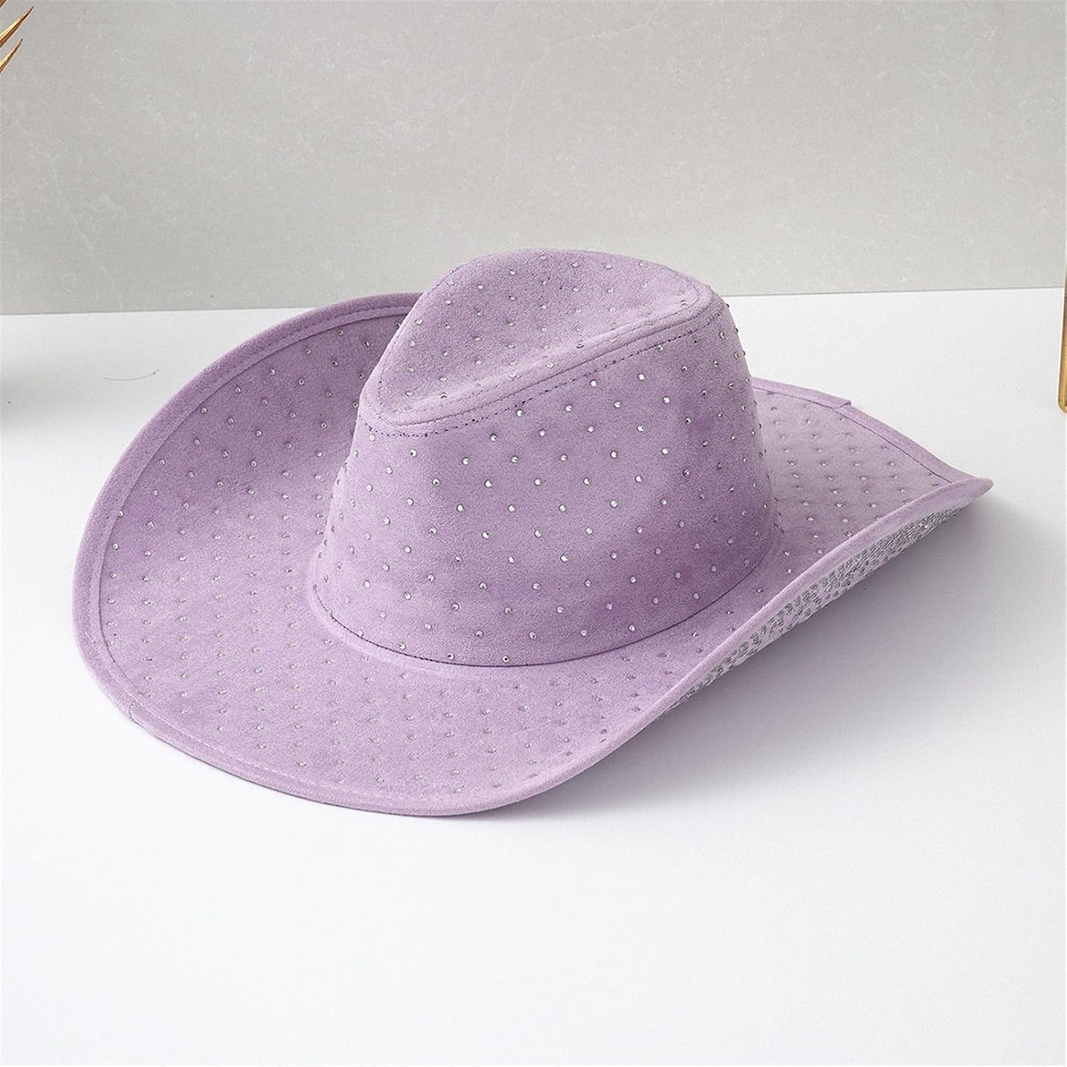 Cowboy hat,Jeweled Crystal Party Hat Bride Hat for Bachelorette Party Versatile for Club Stage Shows