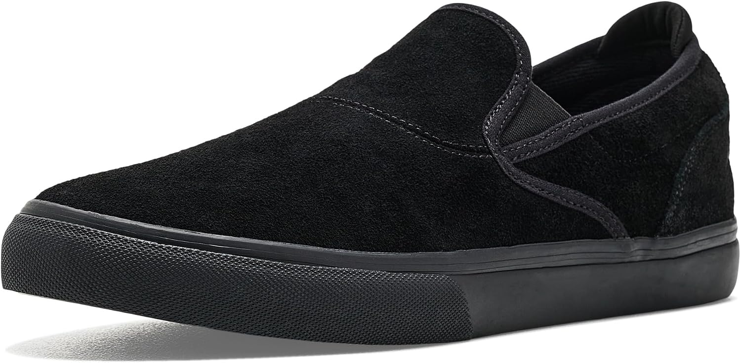 Emerica Mens Wino G6 Slip-On Black/Black/Black 1 9.5 Medium
