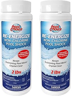 SpaChoice 2-Pounds 2-Pack Premium Re-Energize, Non Chlorine Pool Shock, Made in USA