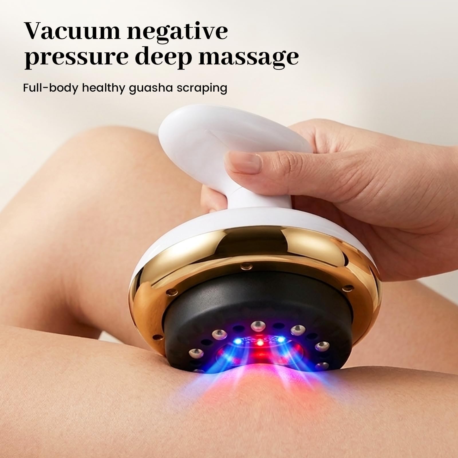 Cellulite Massaggiatore Elettrico con 40 Teste Magnetiche, 9 Livelli di Aspirazione & 9 Livelli di Calore, Schröpfgerät Elettrico per Coppettazione Sottovuoto, Massaggiatore per Tutto il Corpo