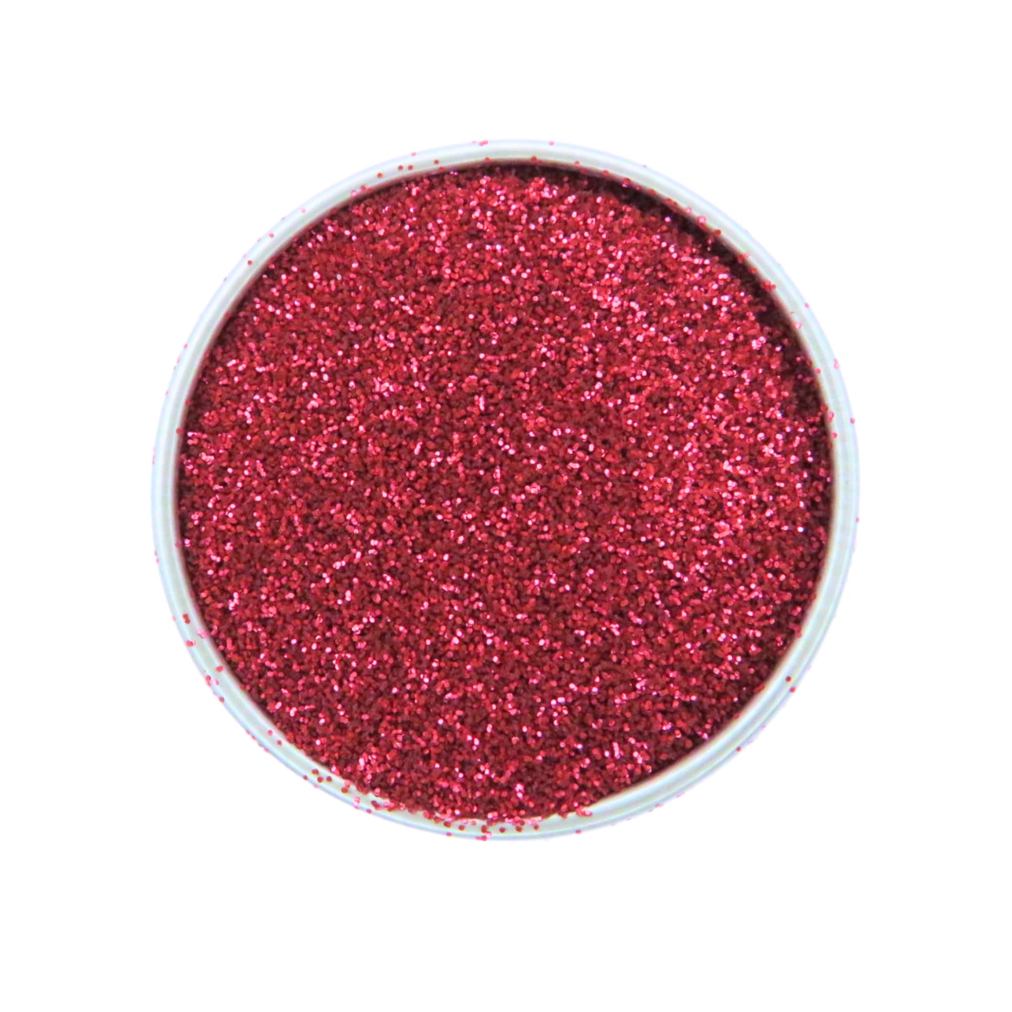Fine Glitter Makeup - Biodegradable Eco Glitter for Face Body, Hair and Nails - Blush Red Fine - 6 Grams