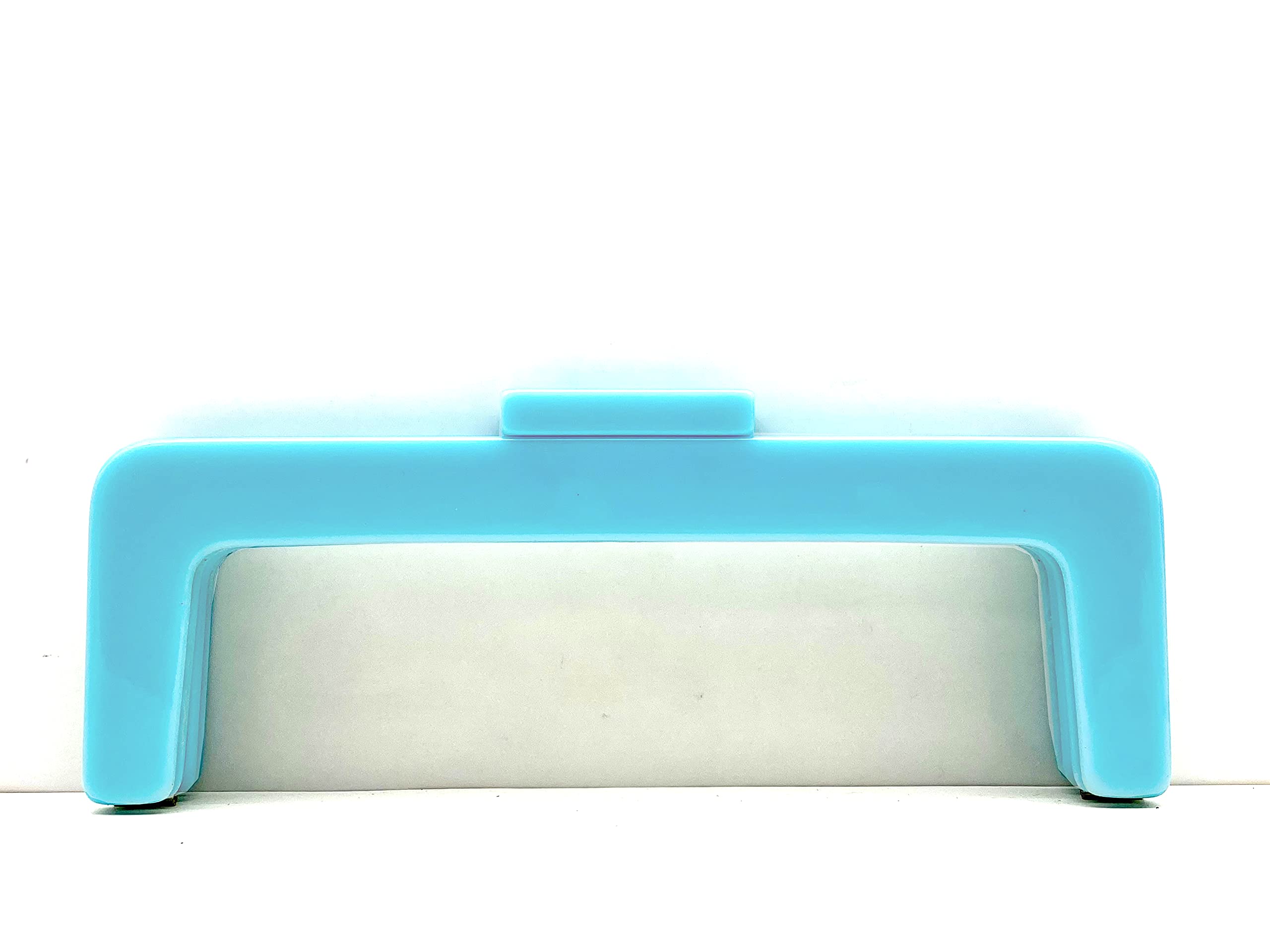 Cadre à vis en résine pour sac à main bleu clair M56B 21x7,6 cm fermoir pochette couture