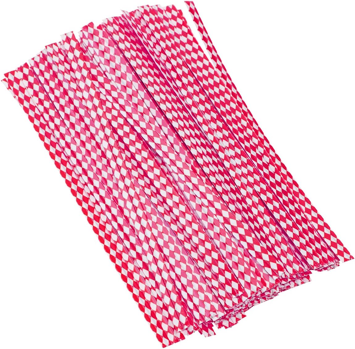 ONLYKXY 100pcs Colorful Dots Kraft Paper Twist Ties Plant Ties 4inch Reusable Bread Twist Ties Cake Pop Ties Cable Ties Candy Ties for Bags,Gifts,Packing,Christmas,Decoration (Rose Red)