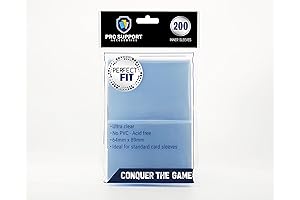 200 Premium Ultra Clear Popcorn Games Sleeves for Standard Size Trading Cards