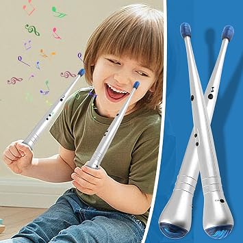 Electric Rock Beat Rhythm Stick Air Drum Rock Beat Rhythm Stick Musical | Digital Children Air Drum Percussion Instrument Tool Rock Beat Rhythm Sound for Kids, Children, Beginners, Adult