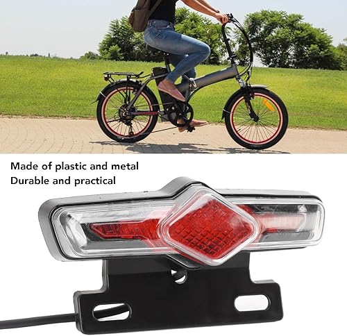 Miniatura 3 de Luz de señal de advertencia de bicicleta eléctrica de 36V-60V, luz trasera de bicicleta eléctrica, señal de advertencia dos en uno, señal de