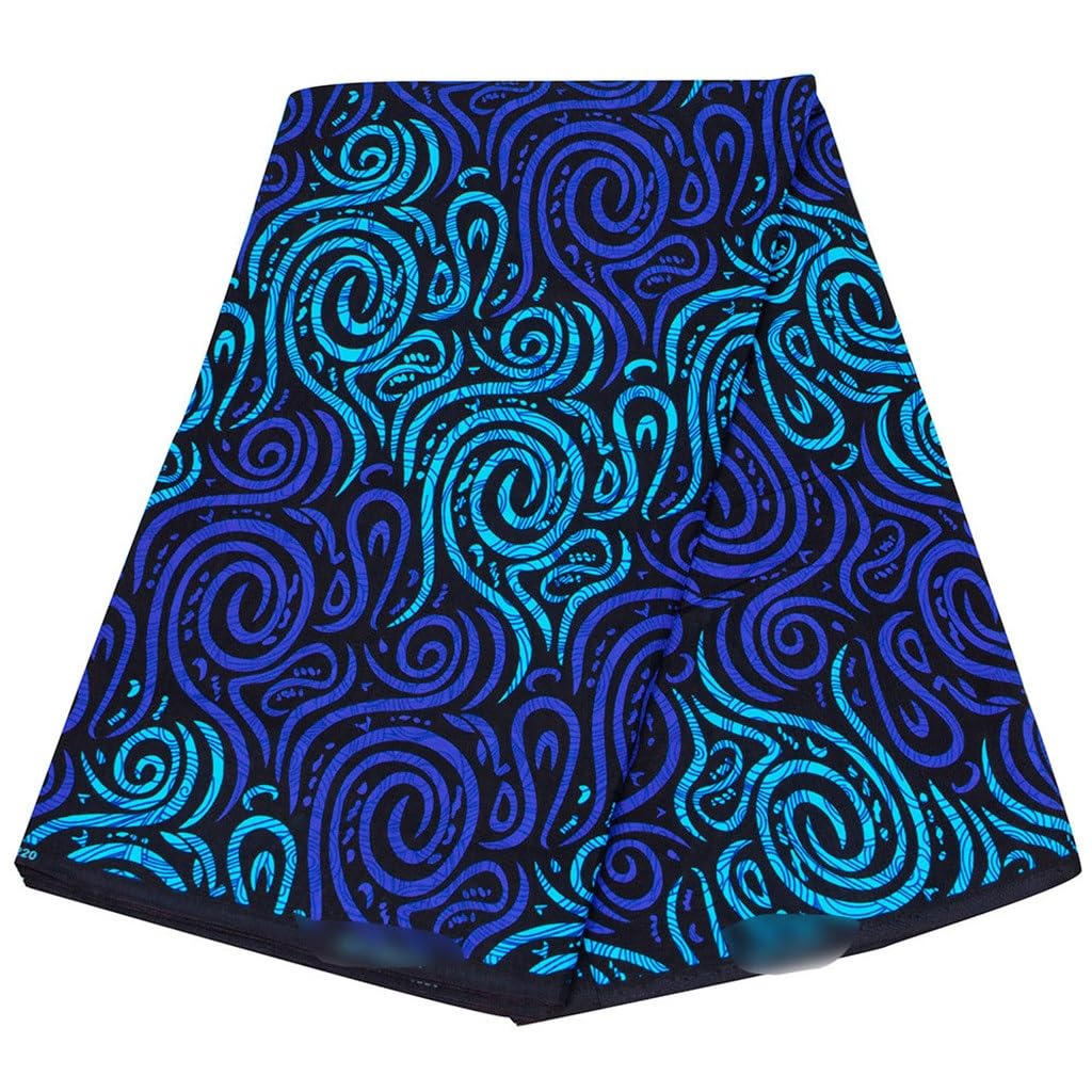Tessuto con stampa batik in stile nazionale africano Tessuto in cera africana con stampa geometrica su entrambi i lati
