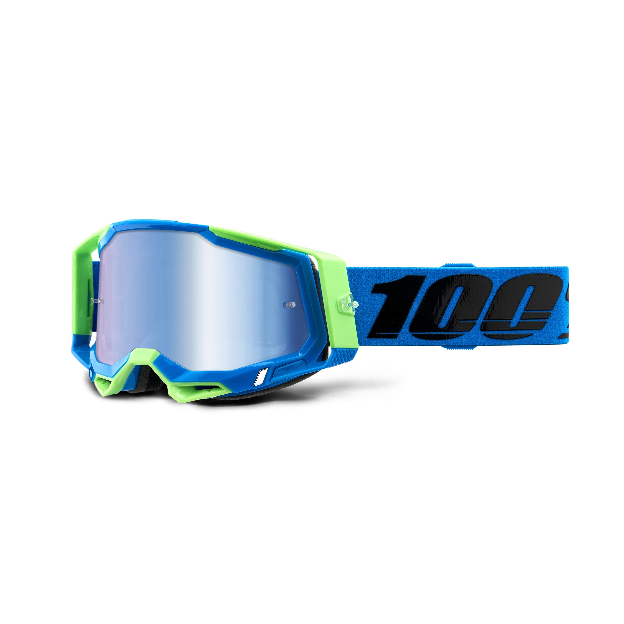 100% Racecraft II Fremont Motocross Goggles (Blue/Black, One Size)