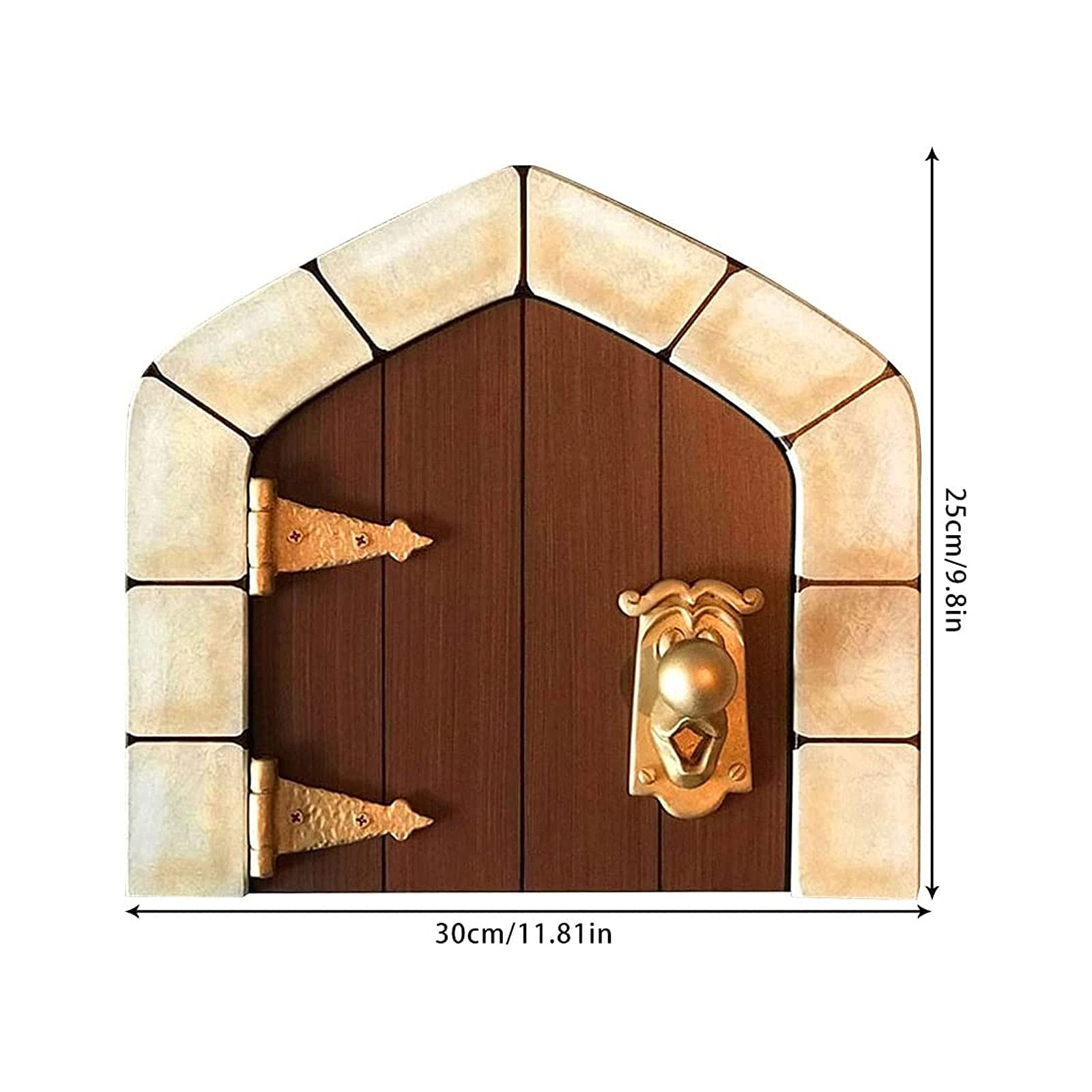 Amazon.co.jp: ミニチュア木製フェアリードア、おとぎ話のシーンドア