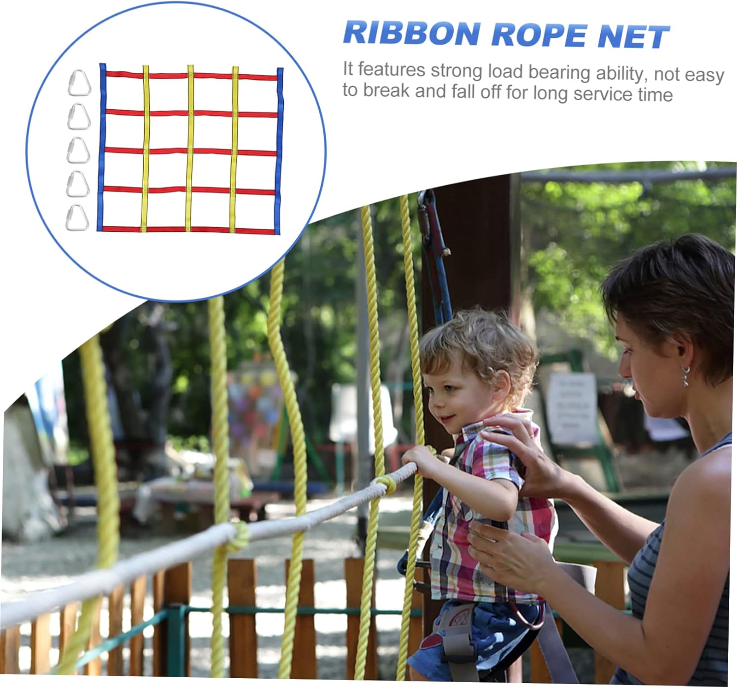 Toyvian 1 Set Colorful Climbing Net Durable Outdoor Plaything for Physical Activity and Confidence Building for Climbing Fun and Adventure