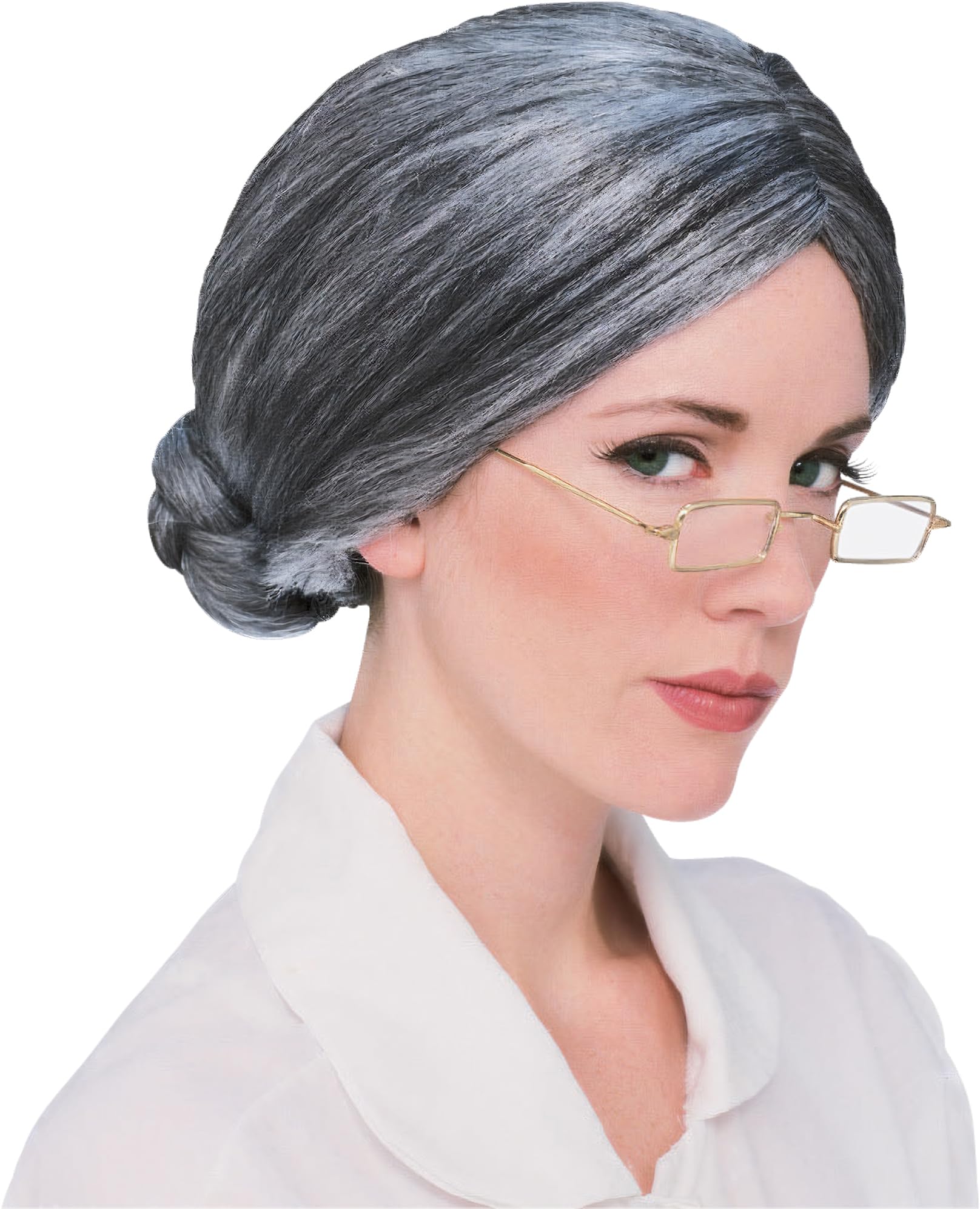 Rubie's Rubies Costume Characters Old Lady/Mrs. Santa Wig, Multicolor, One size