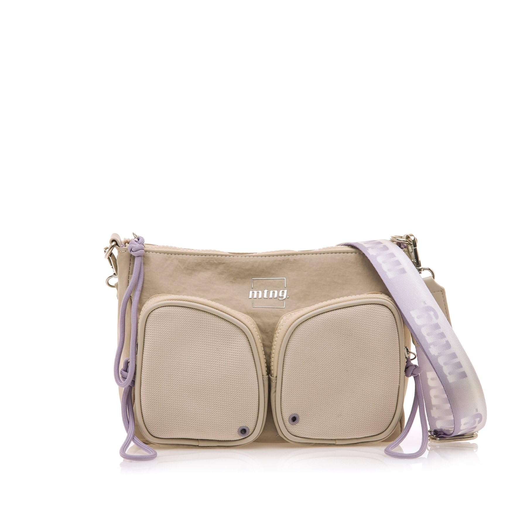 MTNG ALPHA Women Shoulder Bags, beige, pequeño