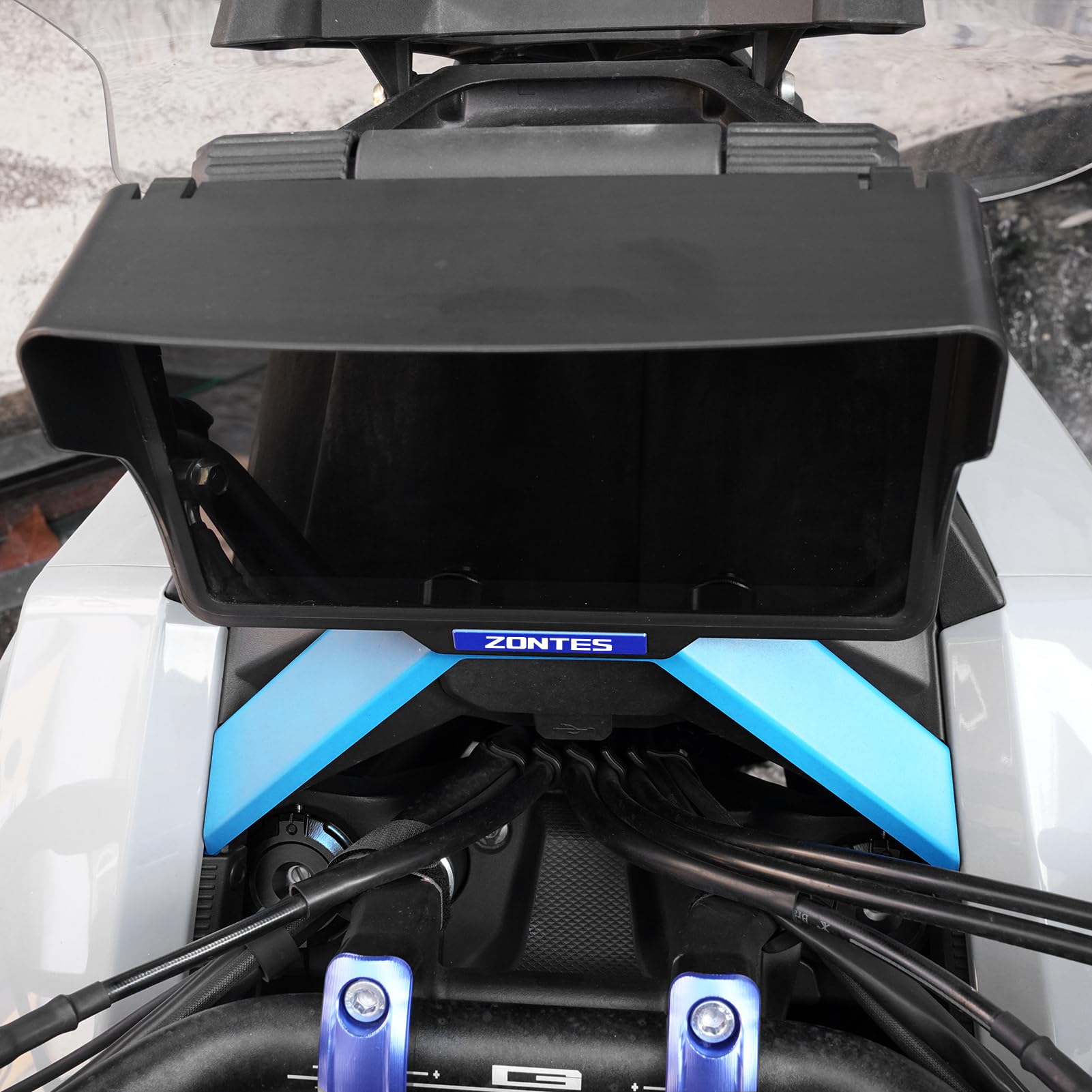 Compatibile con ZONTES 368G G368 368 G 2024 2025 2026 Accessori Moto Parasole Copertura Schermo Strumenti Parasole Protezione ZT368G (Blu)
