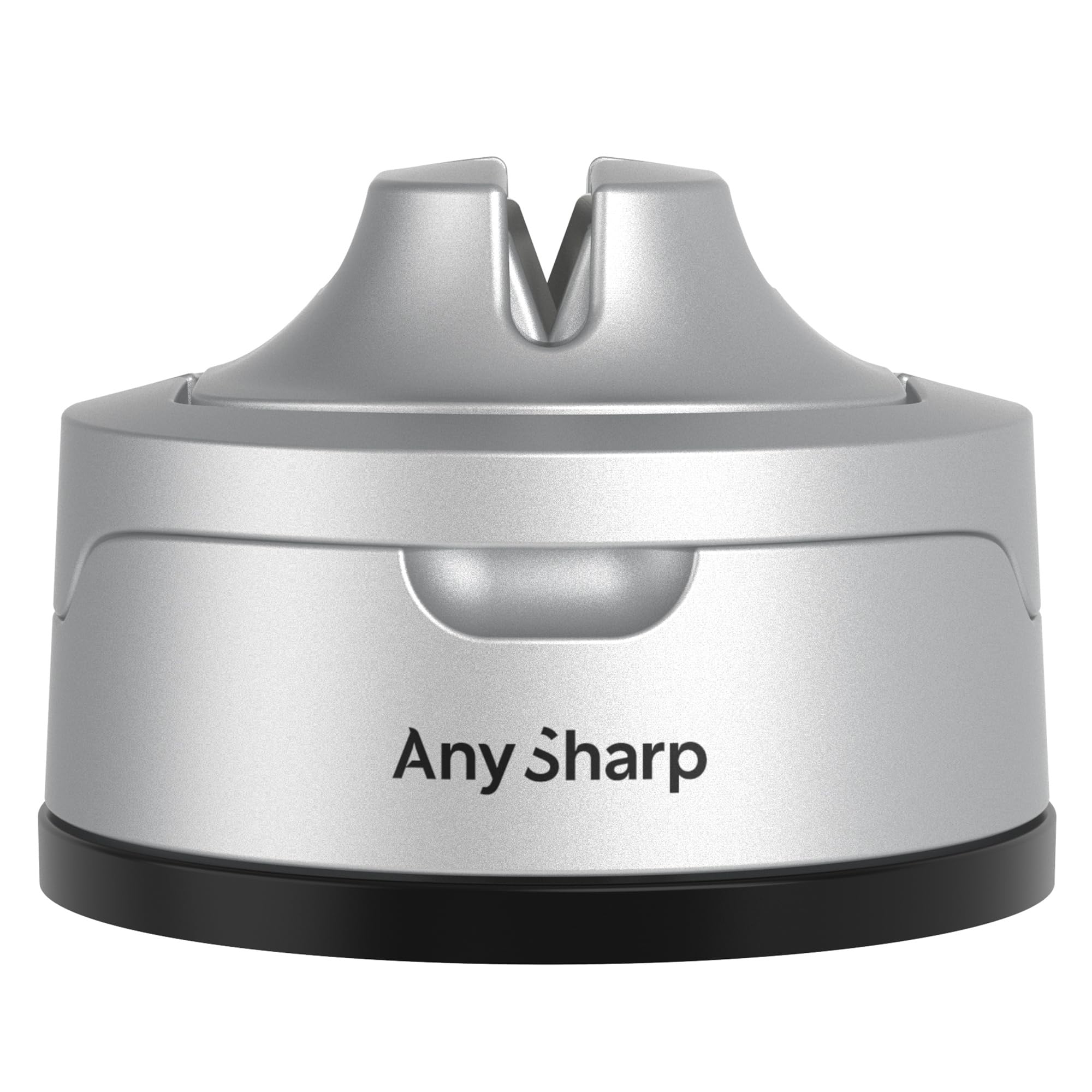 AnySharp Knife Sharpener, Hands-Free Safety, PowerGrip Suction, Safely Sharpens All Kitchen Knives, Ideal for Hardened Steel & Serrated, World's Best, Compact, One Size, Silver — view 60