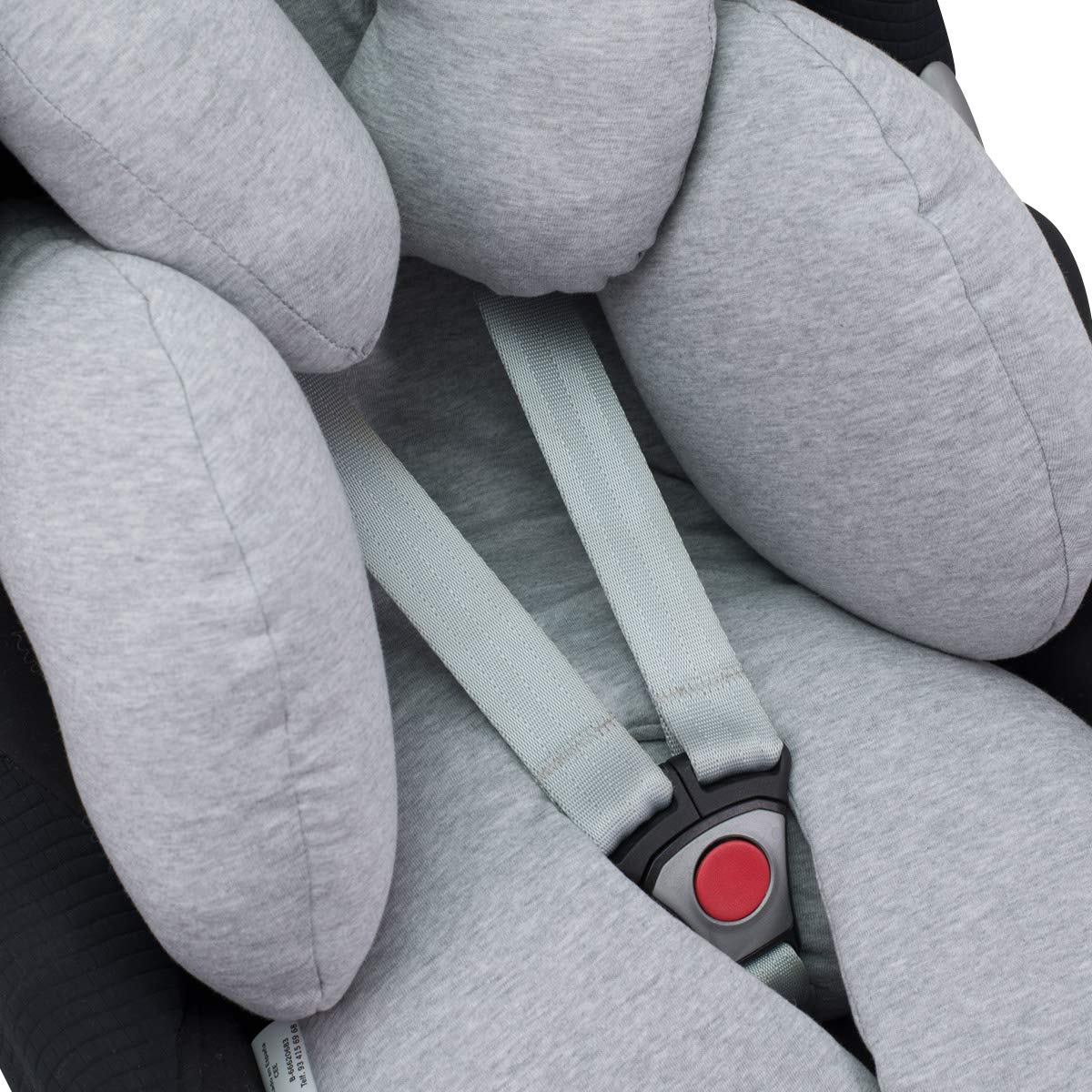 JYOKO Kids uniwersalny środek antyalergiczny dla niemowląt, 100% bawełna (Grey Stone, zawiera podparcie głowy i ciała)