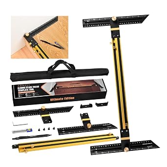 Stair Tread Template Tool Brass/Black Stair Tread Measuring Tool - Stair Tread Jig - Stair Tread Gauge - Modern Stair Template Tool