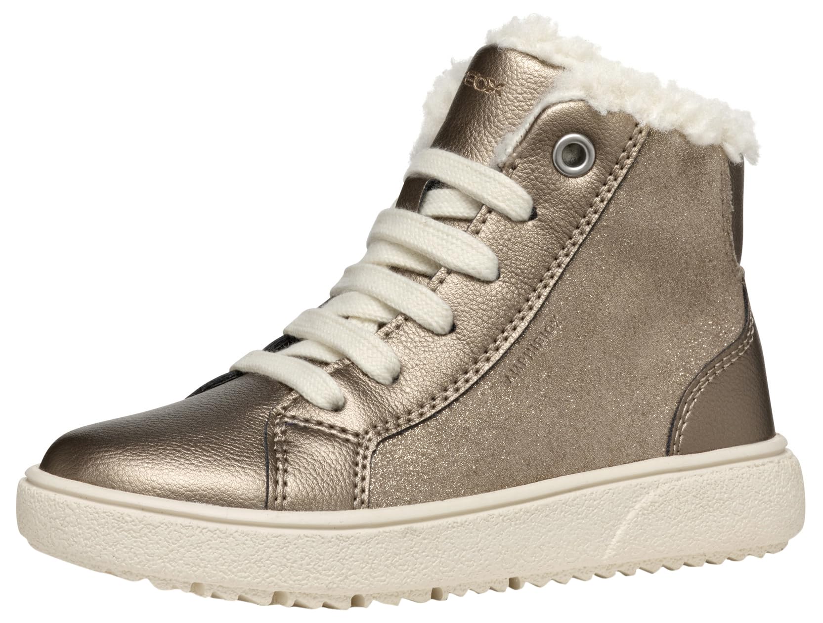 Geox J Theleven Girl B Ab Sneaker, Gray, 11.5 UK Child