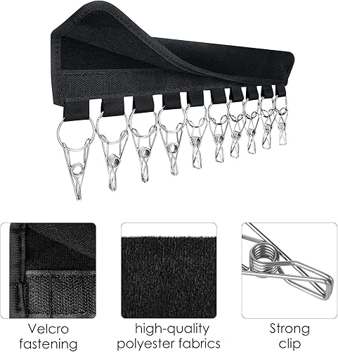 Miniatura 3 de Organizador de gorras de béisbol con clips, organizador de gorras de bola, colgador de almacenamiento para gorras de béisbol, sombreros de vaquero,