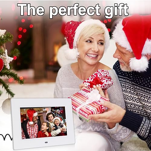 Miniatura 7 de Marcos de fotos digitales de 7 pulgadas 1280x800 IPS pantalla reproductor de video con control remotopresentación de diapositivascalendarioreloj,