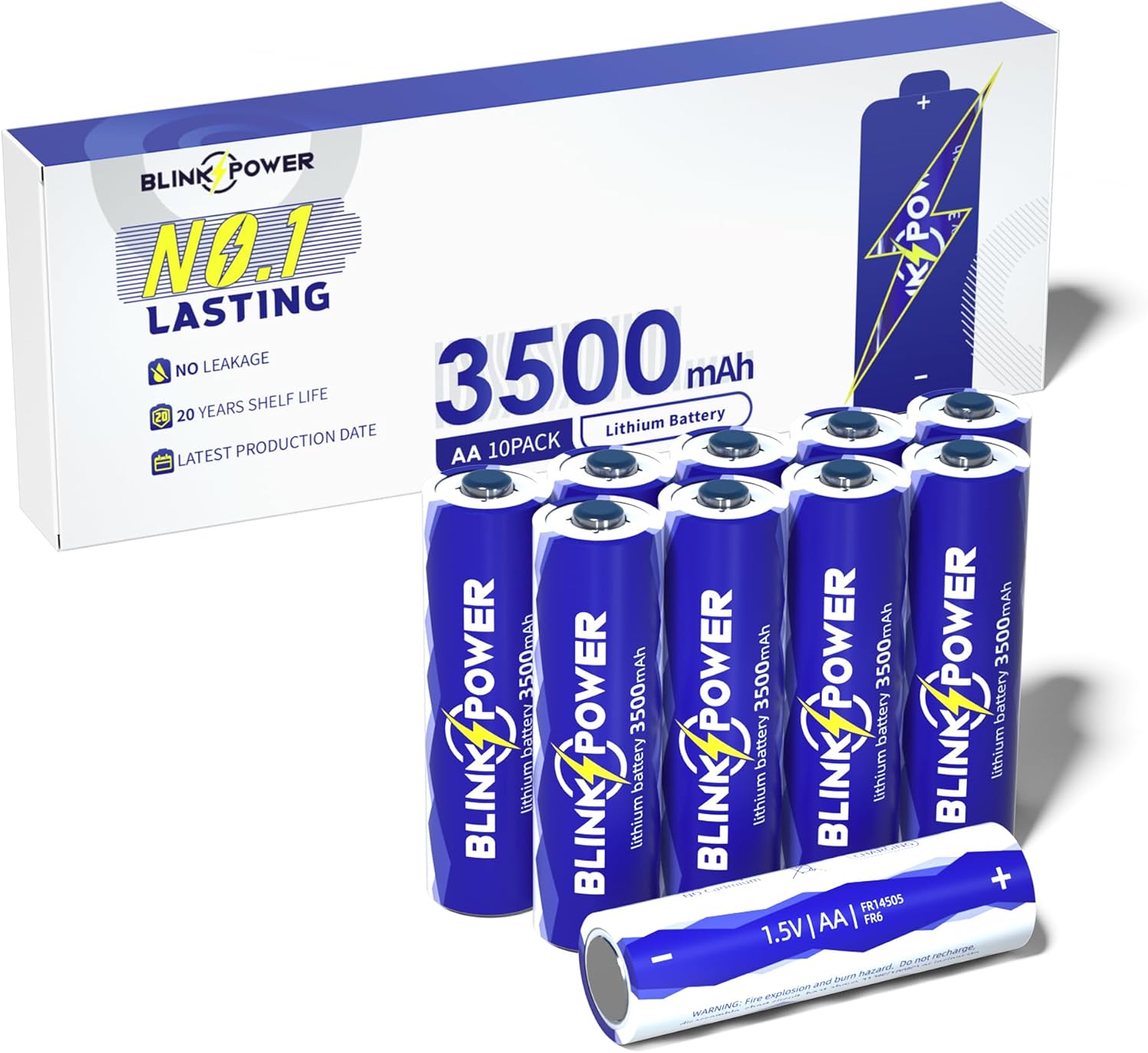 Lithium AA Batteries (10-Pack)