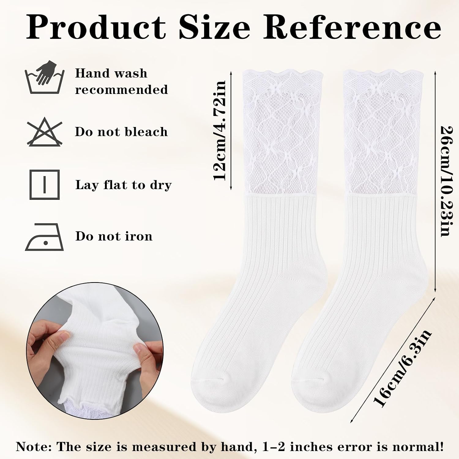 Knee High Lace Boot Socks Cute Long Y2K Stockings Boot Socks