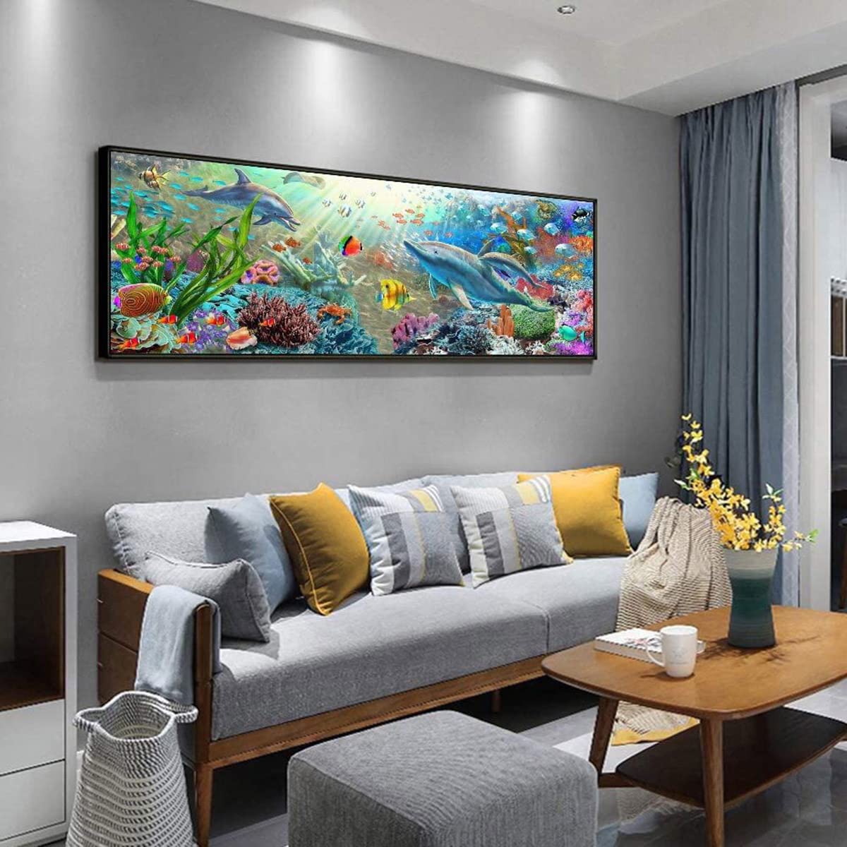 Diamond Painting Grand Format Monde Sous-marin Diamant Painting