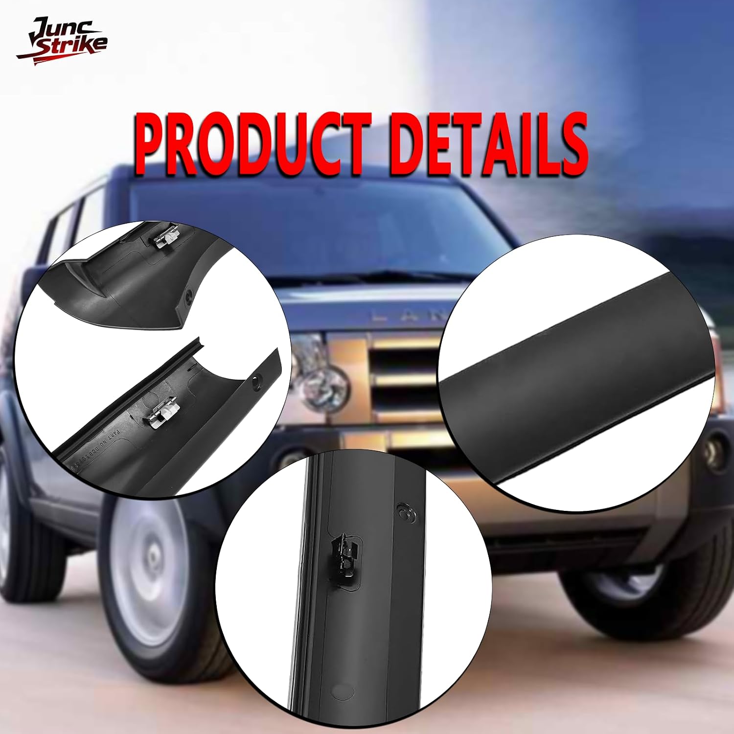DCB500070PMA DCB500060PMA Front Left & Right A Pillar Molding Trim Cover Premium Durable Direct OEM Replacement For Land Rover Discovery 2 1999-2004 (Front Right A Pillar Molding Trim Cover)