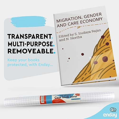 Miniatura 4 de Papel de contacto transparente, 17.5 pulgadas x 5 pies, autoadhesivo transparente para libros y libros de texto para libros de bolsillo y cubiertas