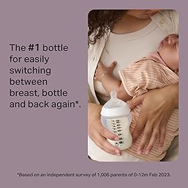 Tommee Tippee Natural Start Ready for Baby Bottle Set, 5oz & 9oz Self-Sterilizing Baby Bottles, Slow & Medium Flow Breast-Like Nipples with Anti-Colic Valves, 0-6 month pacifiers, Travel Bottle Warmer