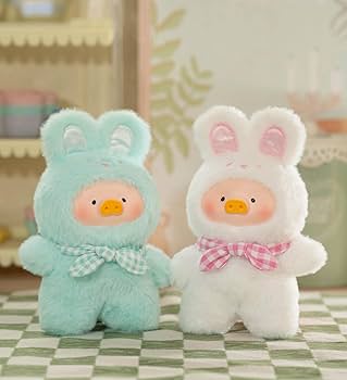 Amazon.com: maidimiao Lulu The Piggy Pig Vintage Bunny Bear Joyful