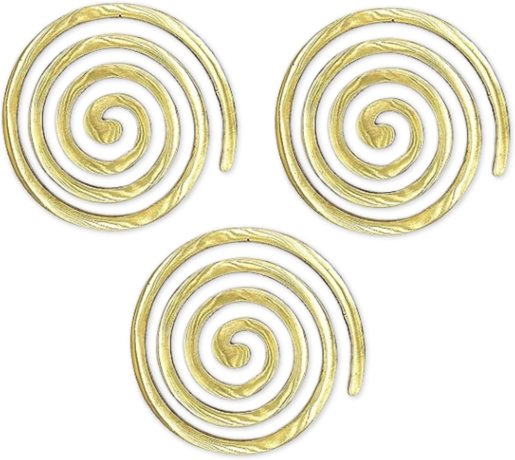 Plus Value Brass Helix Vastu Remedies for North-West Missing Corner & Cuts, Kitchen, Main Door/Entrance, Toilet Vaastu Dosh/Defect Nivaran (3pcs)