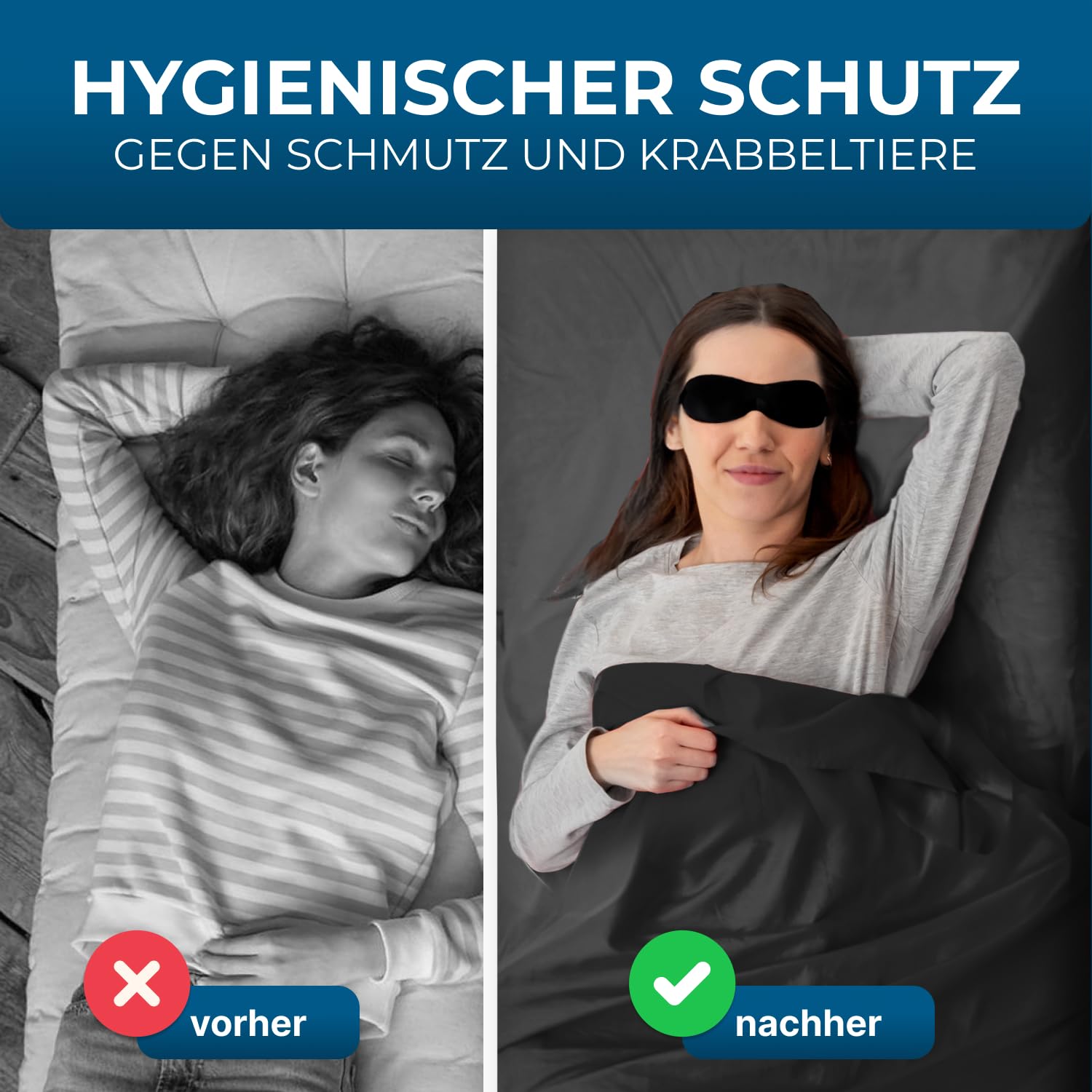 STYNGARD 2in1 Hüttenschlafsack Ultraleicht aus Mikrofaser [200g] - Ultraleichter Schlafsack kleines Packmaß - Dünner Schlafsack Inlett leicht & weich - Modell Hanoi