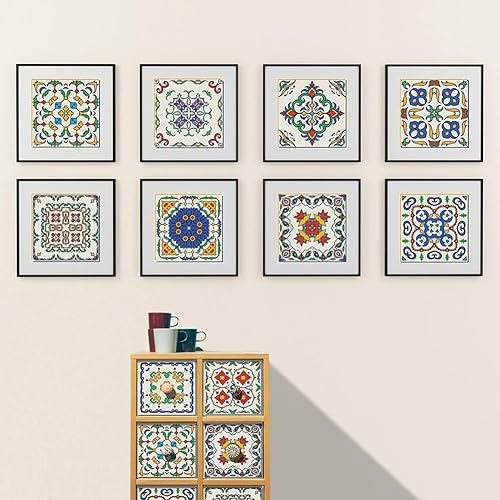 Miniatura 5 de Adhesivo grueso para azulejos de despegar y pegar, pegar en azulejos de pared para cocina, azulejos de pared, calcomanías de baño, vinilo