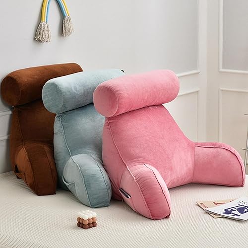 Miniatura 6 de Almohadas de lectura, cómodo cojín de apoyo para la espalda, almohada de apoyo lumbar, almohada cómoda para sentarse, ideal como respaldo para