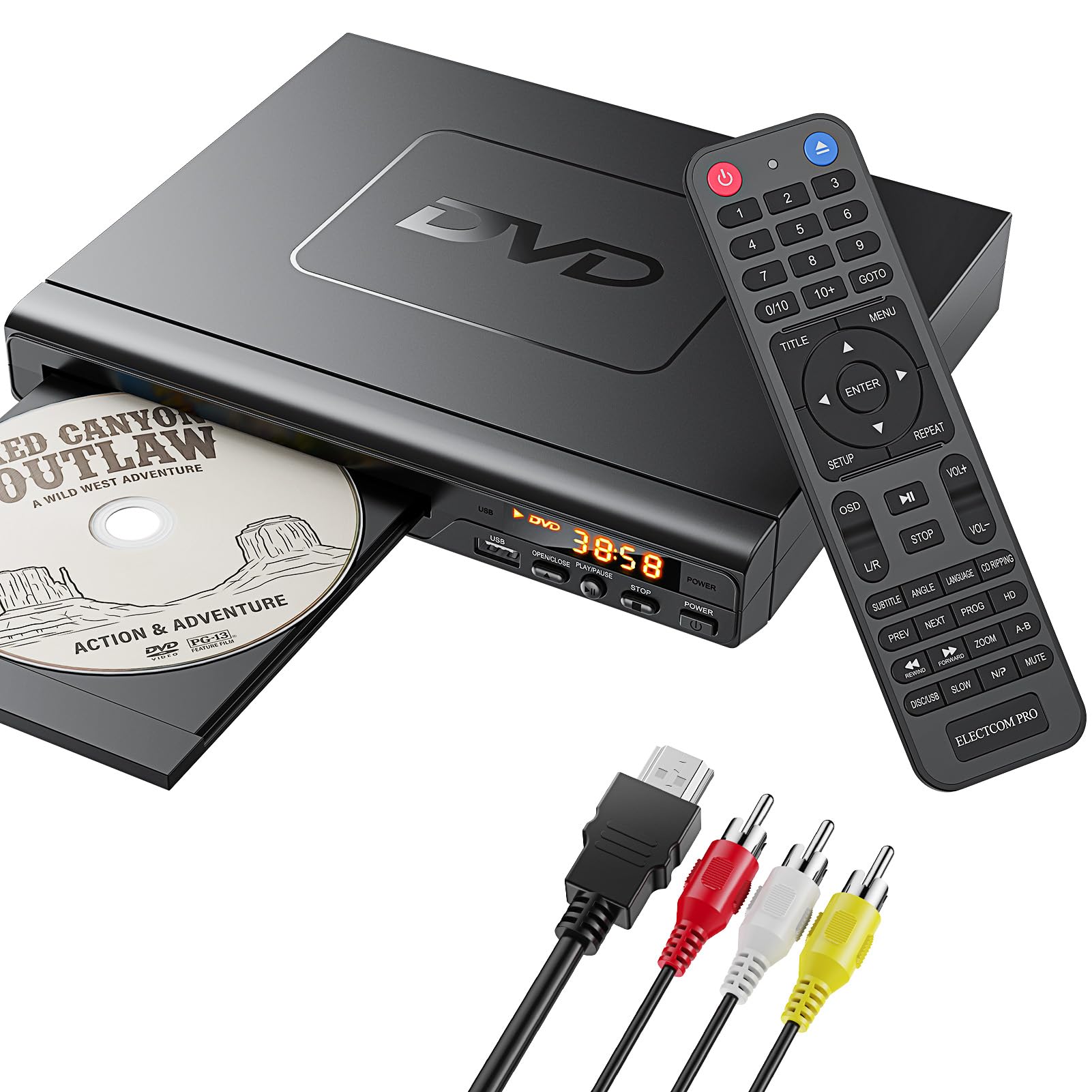 EAST DVDプレーヤー HDMIケーブル・DVD大量付 Amazon | DVD プレーヤー HDMI, すべての地域を再生できる DVD