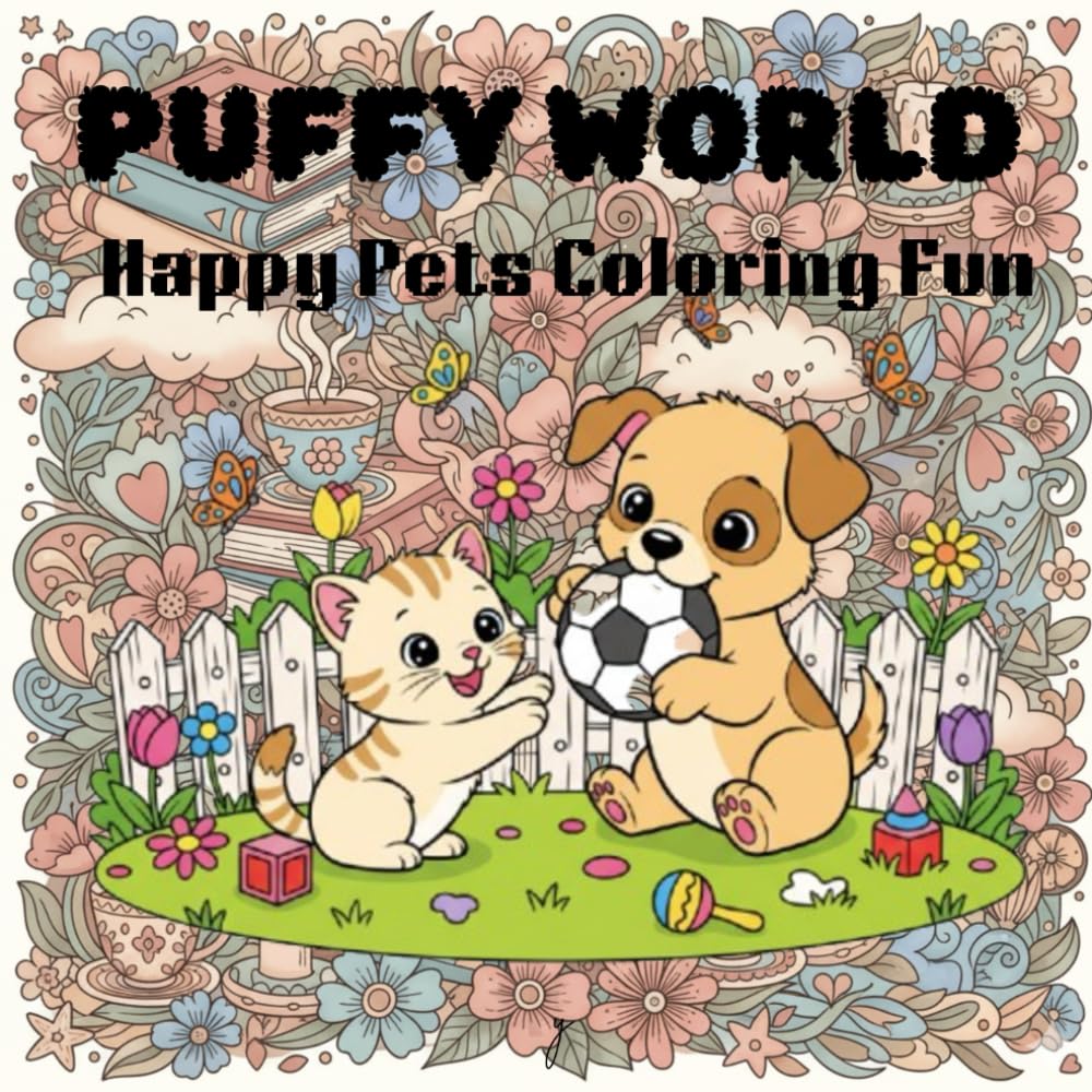 puffy world: happy pets coloring fun