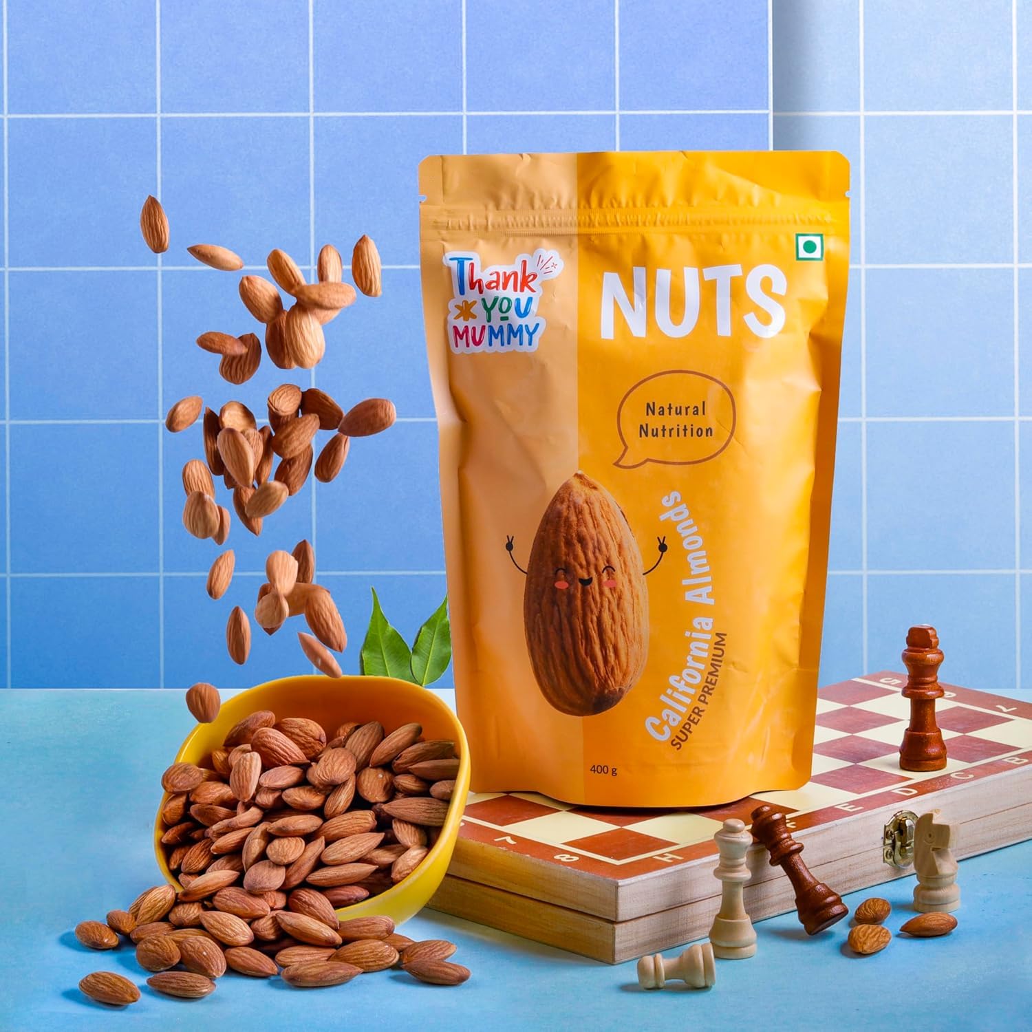 Thank You Mummy Super Premium California Almond | Jumbo Size, Minimally Processed, Untreated | Packed with Vitamins & Fiber | (100 G) (B0D83VY3B4) Amazon Price History, Amazon Price Tracker